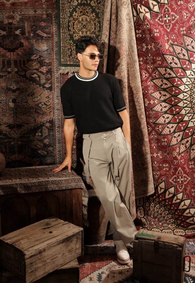wide leg classic pants